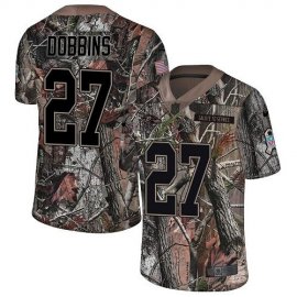 Nike Baltimore Ravens #27 J.K. Dobbins Camo Mens Stitched NFL Limited Rush Realtree Jersey