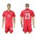 Norway #23 Berget Home Soccer Country Jersey