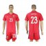 Norway #23 Berget Home Soccer Country Jersey