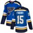 Adidas St. Louis Blues #15 Robby Fabbri Blue Home Authentic Stitched NHL Jersey