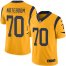 Nike Los Angeles Rams #70 Joseph Noteboom Gold Mens Stitched NFL Limited Rush Jersey