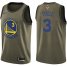 Nike Golden State Warriors #3 Jordan Poole Green Youth 2022 NBA Finals Swingman Salute to Service Jersey Youth