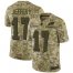 Nike Philadelphia Eagles #17 Alshon Jeffery Camo Mens Stitched NFL Limited 2018 Salute To Service Jersey