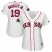 Boston Red Sox #19 Jackie Bradley Jr. Majestic Womens 2018 World Series Champions Team Logo Player Jersey White