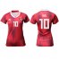 Womens Germany #10 Ozil Away Soccer Country Jersey