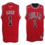 Revolution 30 Chicago Bulls 1 Derrick Rose Red Swingman Jersey Cheap