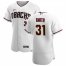 Arizona Diamondbacks #31 Caleb Smith Mens Nike White Crimson Authentic Home Team MLB Jersey