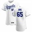Kansas City Royals #65 Jakob Junis Mens Nike White Home 2020 Authentic Player MLB Jersey