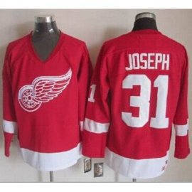 Detroit Red Wings #31 Curtis Joseph Red CCM Throwback Stitched NHL Jersey