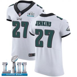 Nike Philadelphia Eagles #27 Malcolm Jenkins White Super Bowl LII Mens Stitched NFL Vapor Untouchable Elite Jersey