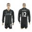 Liverpool #12 Moses Away Long Sleeves Soccer Club Jersey