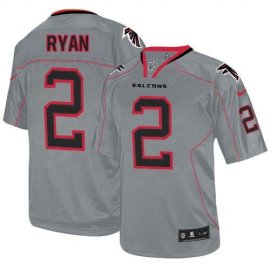 Nike Atlanta Falcons #2 Matt Ryan Lights Out Grey Mens Stitched NFL Elite Jersey