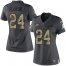 Nike Philadelphia Eagles #24 Darius Slay Jr Black Womens Stitched NFL Limited 2016 Salute to Service Jersey