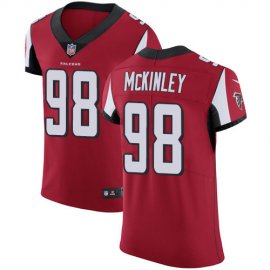 Nike Atlanta Falcons #98 Takkarist McKinley Red Team Color Mens Stitched NFL Vapor Untouchable Elite Jersey
