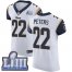 Nike Los Angeles Rams #22 Marcus Peters White Super Bowl LIII Bound Mens Stitched NFL Vapor Untouchable Elite Jersey