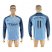 Manchester City #11 Kolarov Home Long Sleeves Soccer Club Jersey