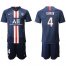 Paris Saint-Germain #4 Kehrer Home Soccer Club Jersey