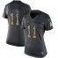 Nike Arizona Cardinals #11 Larry Fitzgerald Black Womens Stitched NFL Limited 2016 Salute to Service Jersey