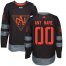 Mens Adidas Team North America Personalized Authentic Black Road 2016 World Cup NHL Jersey
