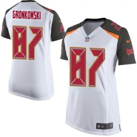 Nike Tampa Bay Buccaneers #87 Rob Gronkowski White Womens Stitched NFL New Elite Jersey