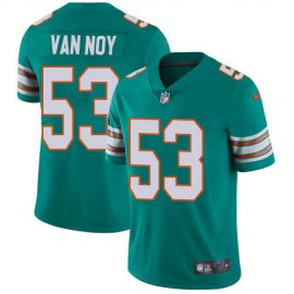 Nike Miami Dolphins #53 Kyle Van Noy Aqua Green Alternate Mens Stitched NFL Vapor Untouchable Limited Jersey
