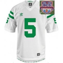 2013 BCS National Championship Notre Dame Fighting Irish 5 White Under The Lights College Football Jersey
