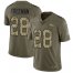 Nike Denver Broncos #28 Royce Freeman Olive/Camo Mens Stitched NFL Limited 2017 Salute To Service Jersey