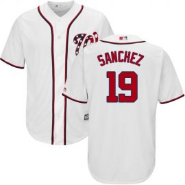 Washington Nationals #19 Anibal Sanchez White New Cool Base Stitched Youth MLB Jersey