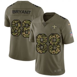 Nike New Orleans Saints #88 Dez Bryant Olive/Camo Mens Stitched NFL Limited 2017 Salute To Service Jersey