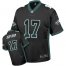 Nike Philadelphia Eagles #17 Alshon Jeffery Black Alternate Mens Stitched NFL Elite Drift Fashion Jersey