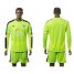 Leicester City Blank Green Long Sleeves Goalkeeper Soccer Club Jersey