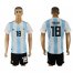 Argentina #18 SALVIO Home 2018 FIFA World Cup Soccer Jersey