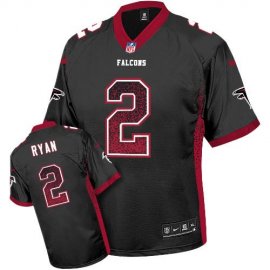 Nike Atlanta Falcons #2 Matt Ryan Black Alternate Mens Stitched NFL Elite Drift Fashion Jersey