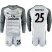 Real Madrid #25 Courtois Grey Goalkeeper Long Sleeves Soccer Club Jersey