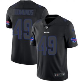 Nike Buffalo Bills #49 Tremaine Edmunds Black Mens Stitched NFL Limited Rush Impact Jersey