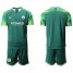 Manchester City Blank Army Green Goalkeeper Soccer Club Jersey
