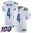 Nike Indianapolis Colts #4 Adam Vinatieri White Mens Stitched NFL 100th Season Vapor Limited Jersey