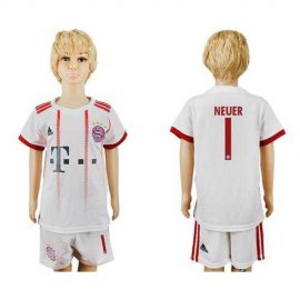 Bayern Munchen #1 Neuer SEC Away Kid Soccer Club Jersey