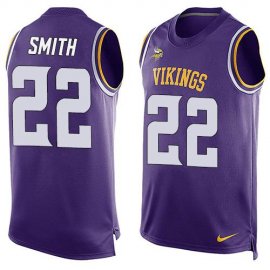 Nike Minnesota Vikings #22 Harrison Smith Purple Team Color Mens Stitched NFL Limited Tank Top Jersey