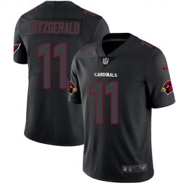 Nike Arizona Cardinals #11 Larry Fitzgerald Black Mens Stitched NFL Limited Rush Impact Jersey