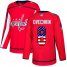 Adidas Washington Capitals #8 Alex Ovechkin Red Home Authentic USA Flag Stitched NHL Jersey