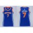 Womens Knicks #7 Carmelo Anthony Blue Dress Stitched NBA Jersey