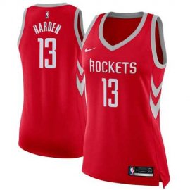 Womens Nike Houston Rockets #13 James Harden Red NBA Swingman Icon Edition Jersey