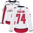 Adidas Washington Capitals #74 John Carlson White Road Authentic Womens Stitched NHL Jersey
