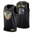 Brooklyn Nets Custom Mens Golden Edition Diamond Logo 2021/22 Swingman Jersey – Black