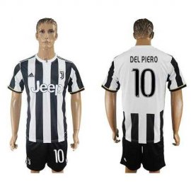 Juventus #10 Del Piero Home Soccer Club Jersey