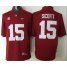 Alabama Crimson Tide #15 JK Scott Red 2016 National Championship Stitched NCAA Jersey