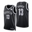 Nike Brooklyn Nets #13 James Harden Black Mens 2021-22 NBA 75th Anniversary Diamond Swingman Jersey – Icon Edition Mens