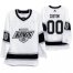 Los Angeles Kings Custom Mens Adidas 2019-20 Heritage White Throwback 90s NHL Jersey