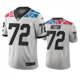 Carolina Carolina Panthers #72 Taylor Moton White Vapor Limited City Edition NFL Jersey